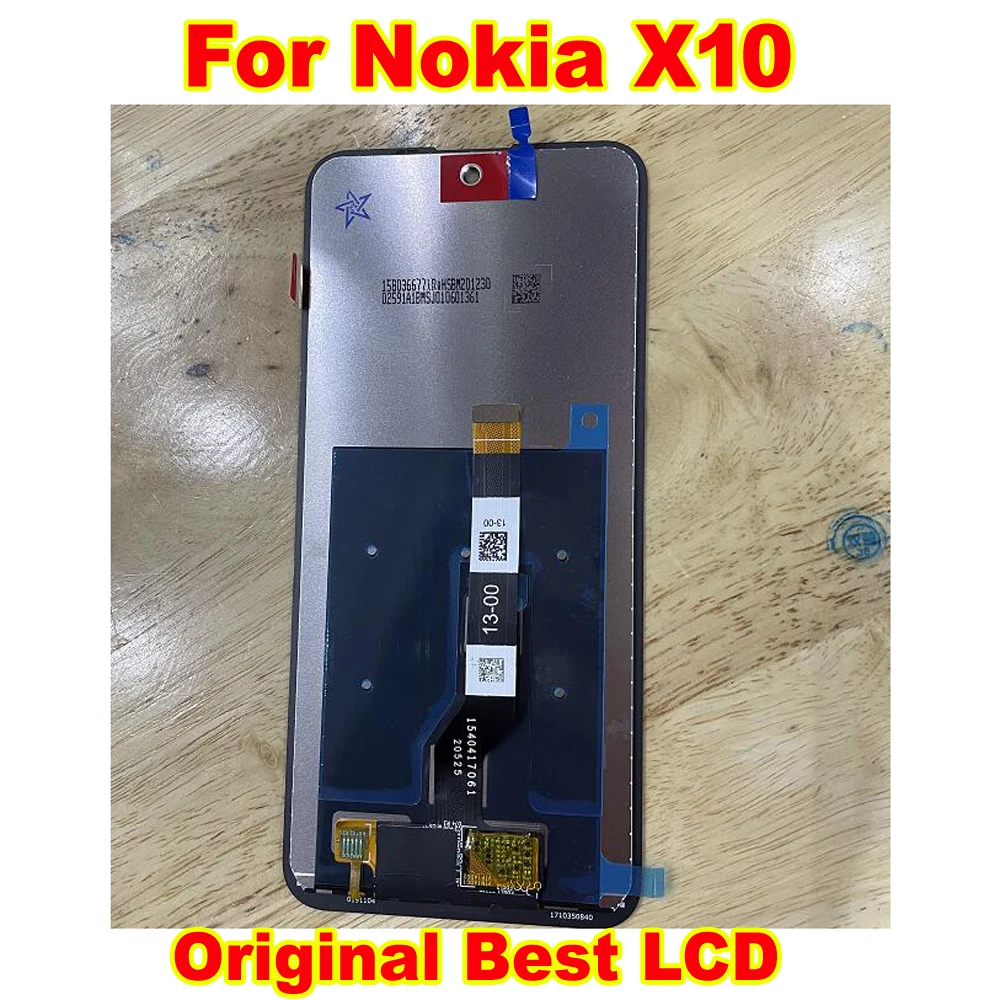 Оригинальный Лучший сенсорный ЖК-дисплей для Nokia X10 TA-1350 TA-1332 экран дигитайзер в