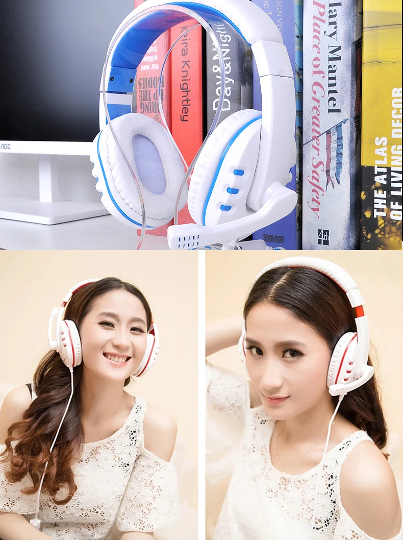 

Light Comfortable Gaming Wired Headphone Bass Stereo Noise Reduction Gamer Headsets For PS4 PS5 Xbox Laptop PC Headset Mic