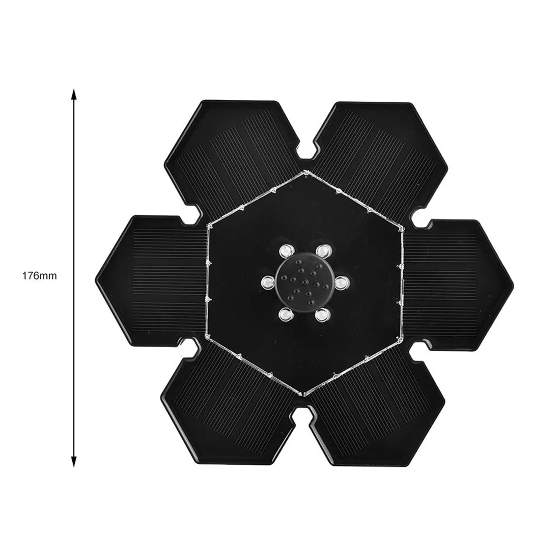 Улучшенный солнечный фонтан насос с светодиодный светильник погружной для сада