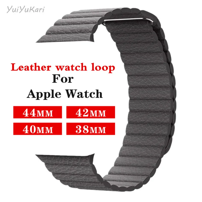 Натуральная кожа для apple watch band 4(iwatch 5) 44 мм 40 мм apple watch 3 2 1 ремешок 42 мм 38 мм аксессуары для запястья браслета