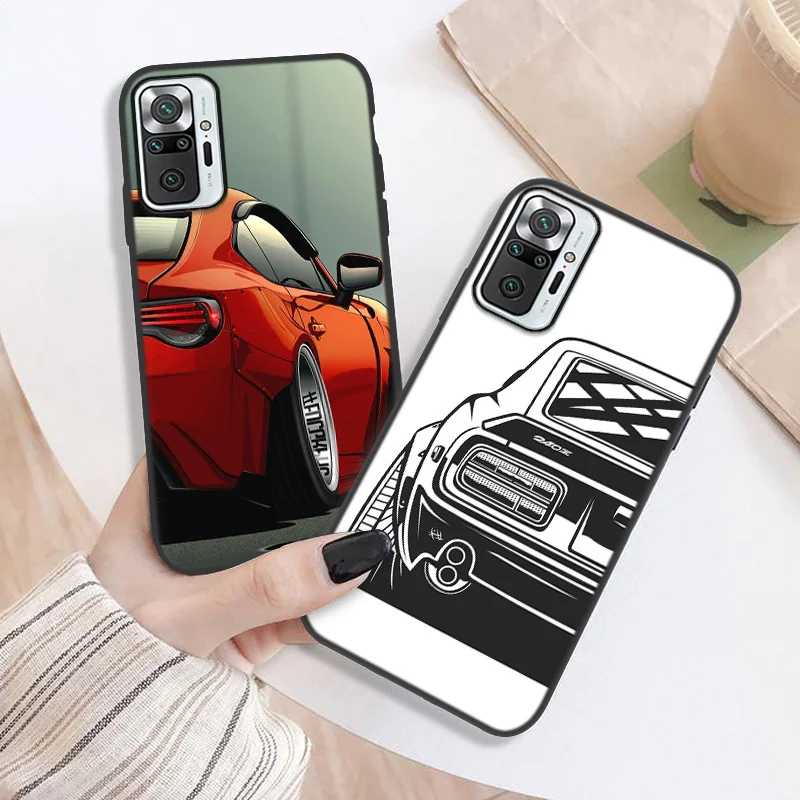 jdm sports cars phone case for xiaomi redmi note 10 pro case redmi note9 12 9 pro 11s 8 8t 10pro 9s 10s 7 9t 9a 9c nfc 8a covers free global shipping