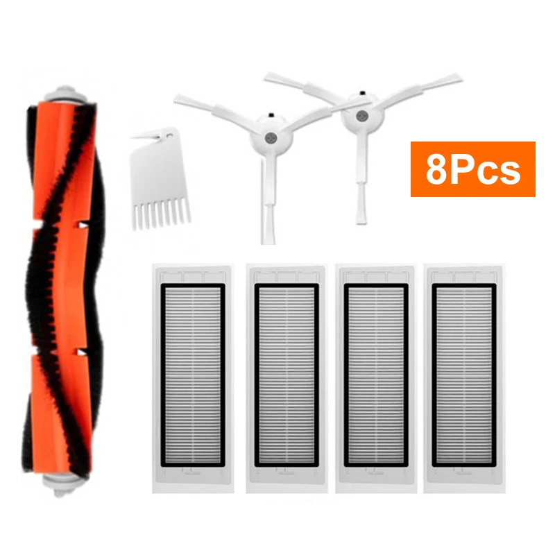 

Фильтр НЕРА + боковая щетка + основная щетка для робота-пылесоса Xiaomi 1S MI, 8 шт.