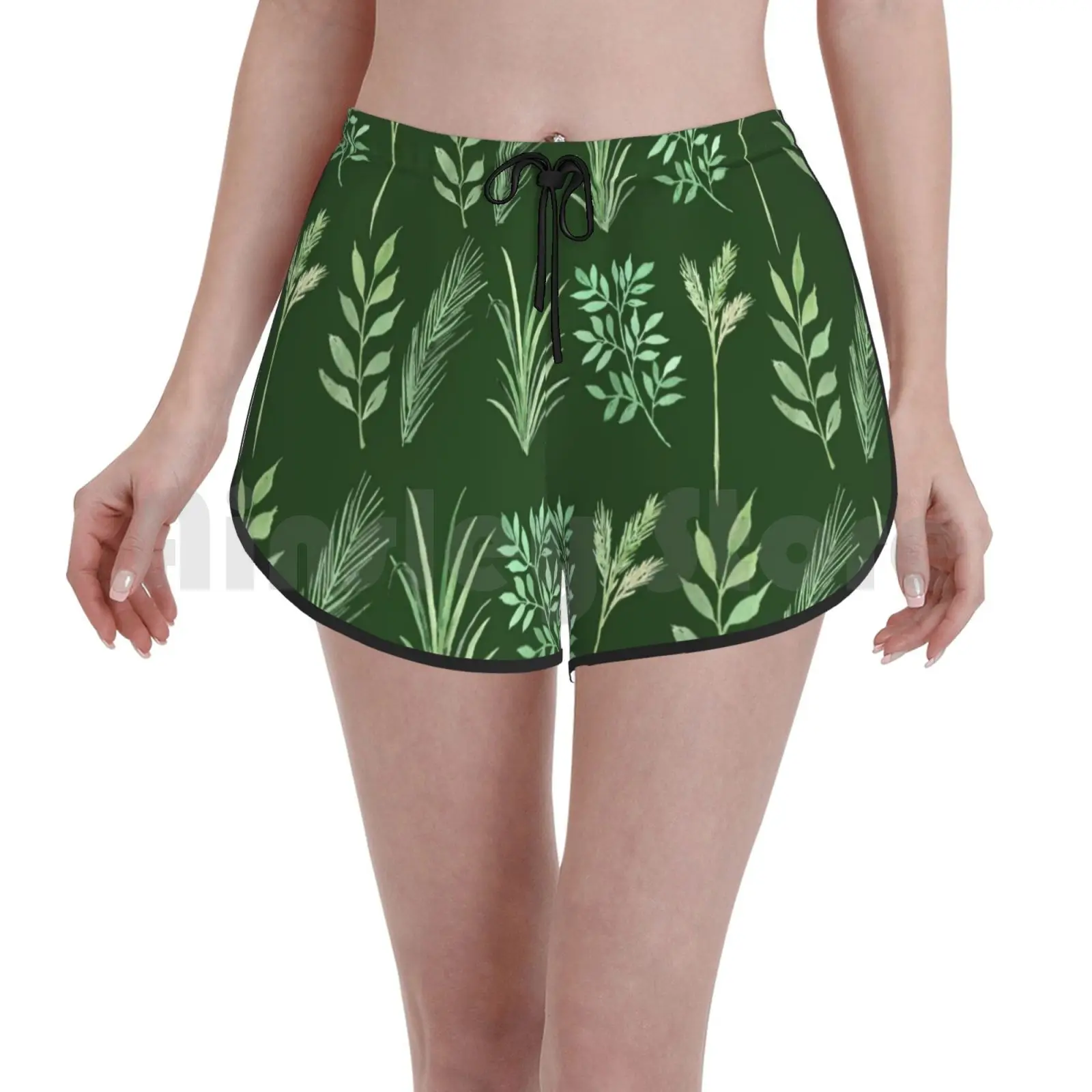 

Букет из ветвей и листьев, темно-зеленый фон, Шорты для плавания, пляжные шорты, букет, Микс Medley, 1787