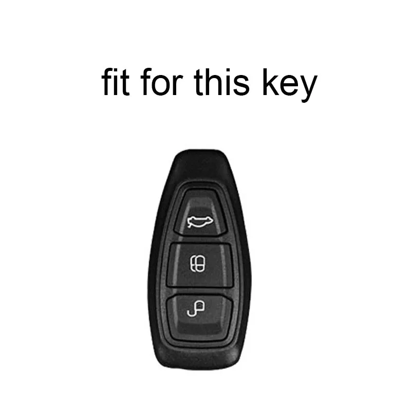 

Genuine Leather Remote Control Car Key Cover Case for Ford Focus MK3 MK4 Kuga escape ecosport New Fiesta Keychain