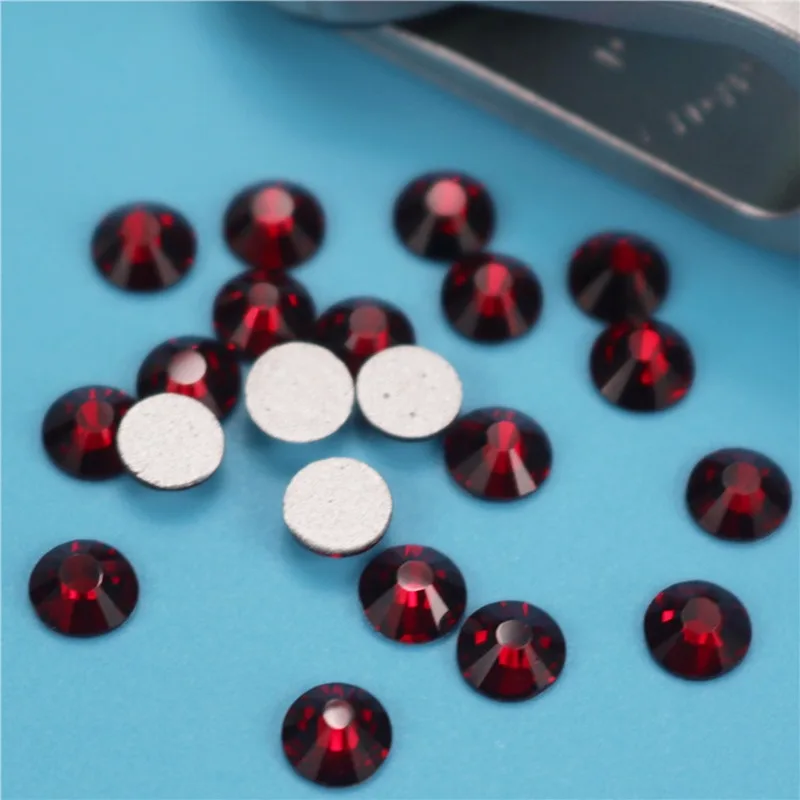 Стразы для ногтей SS3-SS30 Dark Siam стразы с блестящими кристаллами не горячая фиксация