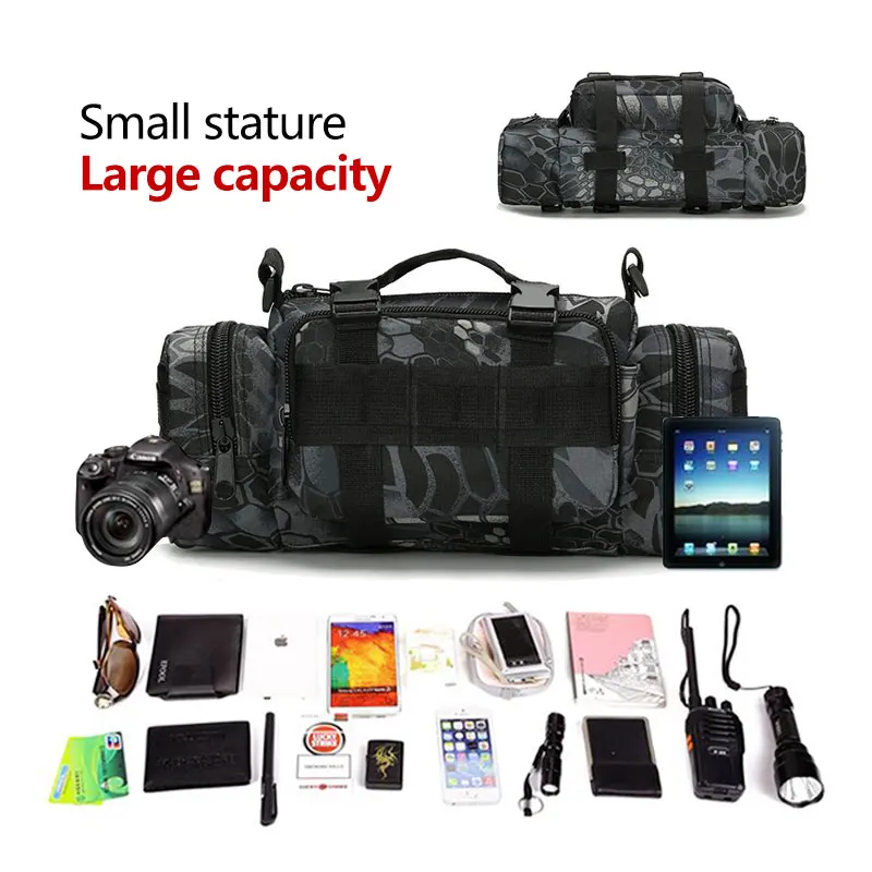 

Outdoor 6L Military Tactical Shoulder Backpack Waterproof Hiking Camping Waist Bags Mochila Military Climbing Multipurpose Bags