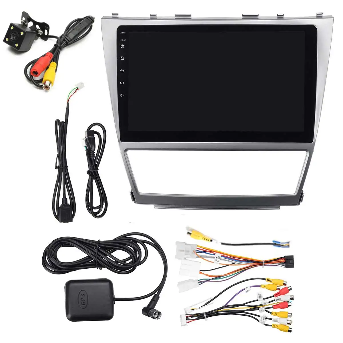 Автомобильный стереопроигрыватель на руль 10 1 дюйма для Android 8 0 GPS Toyota Camry 2006 2007 2008