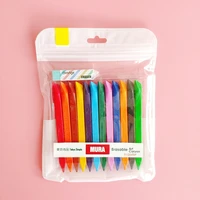 12 color kid drawing set erasable mini crayon triangle painting pastel pencil art supplies for kids school e6654
