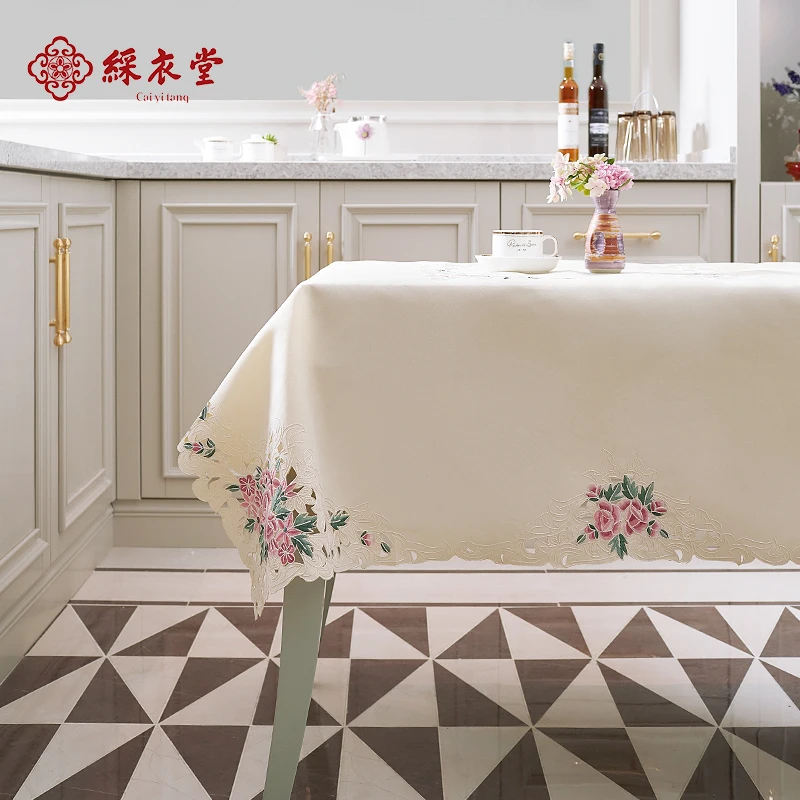 

European Embroidery Tablecloth Dinning Table Cloth tea table cover Christmas tablecloth decorations for home tablecloths