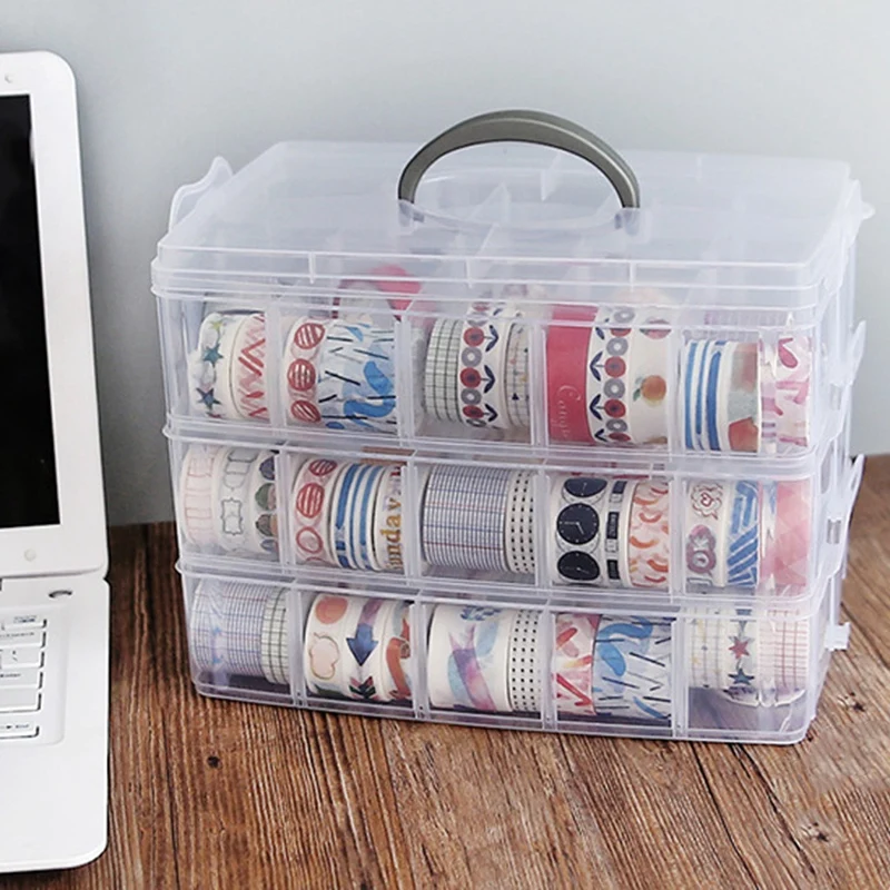 1 шт. простой канцелярский держатель прозрачный Штабелируемый 30 балок Васи ленты