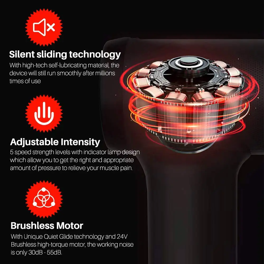 Новинка 2020 пистолет для массажа мышц массажер глубоких тканей терапевтический