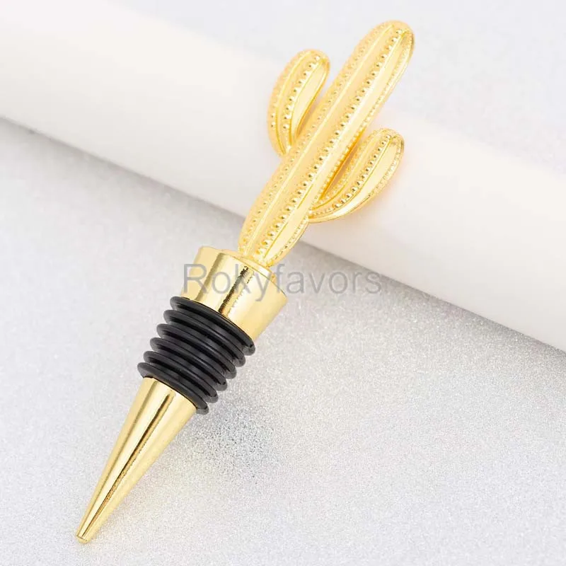 Золотистый кактус винная пробка сувениры тропический тематический душ для