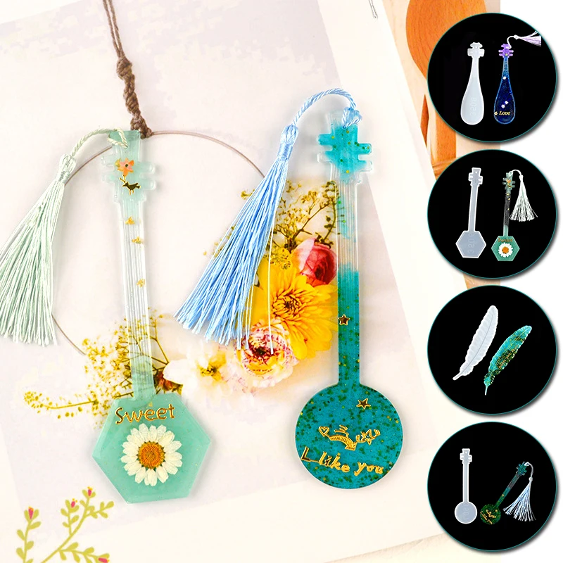 DIY Закладка для книги силиконовые формы сделать свой собственный книга Марк перо