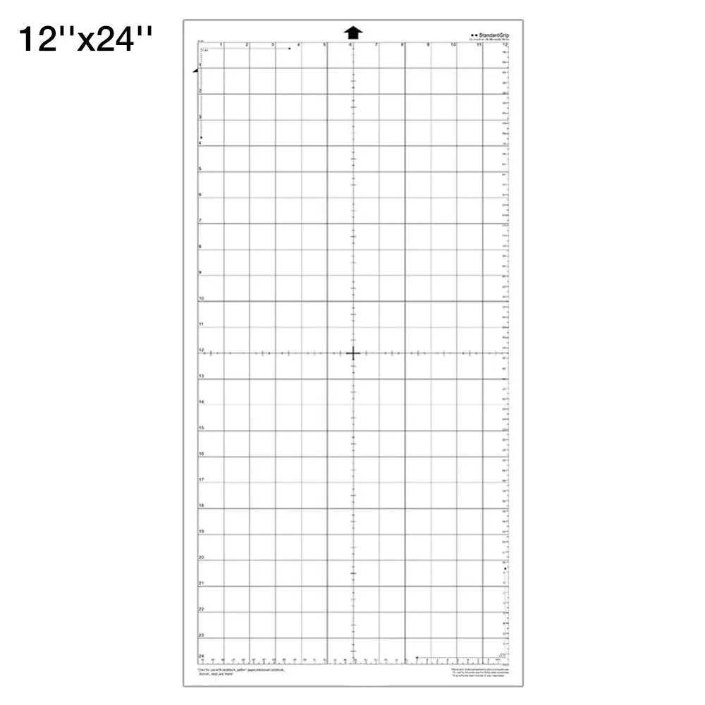 12 x 24inch 3 шт. сменный коврик для резки прозрачный клейкий коврик измерительная Сетка 12 дюймов для силуэта Камея плоттер машина - Цвет: 12 x 24inch