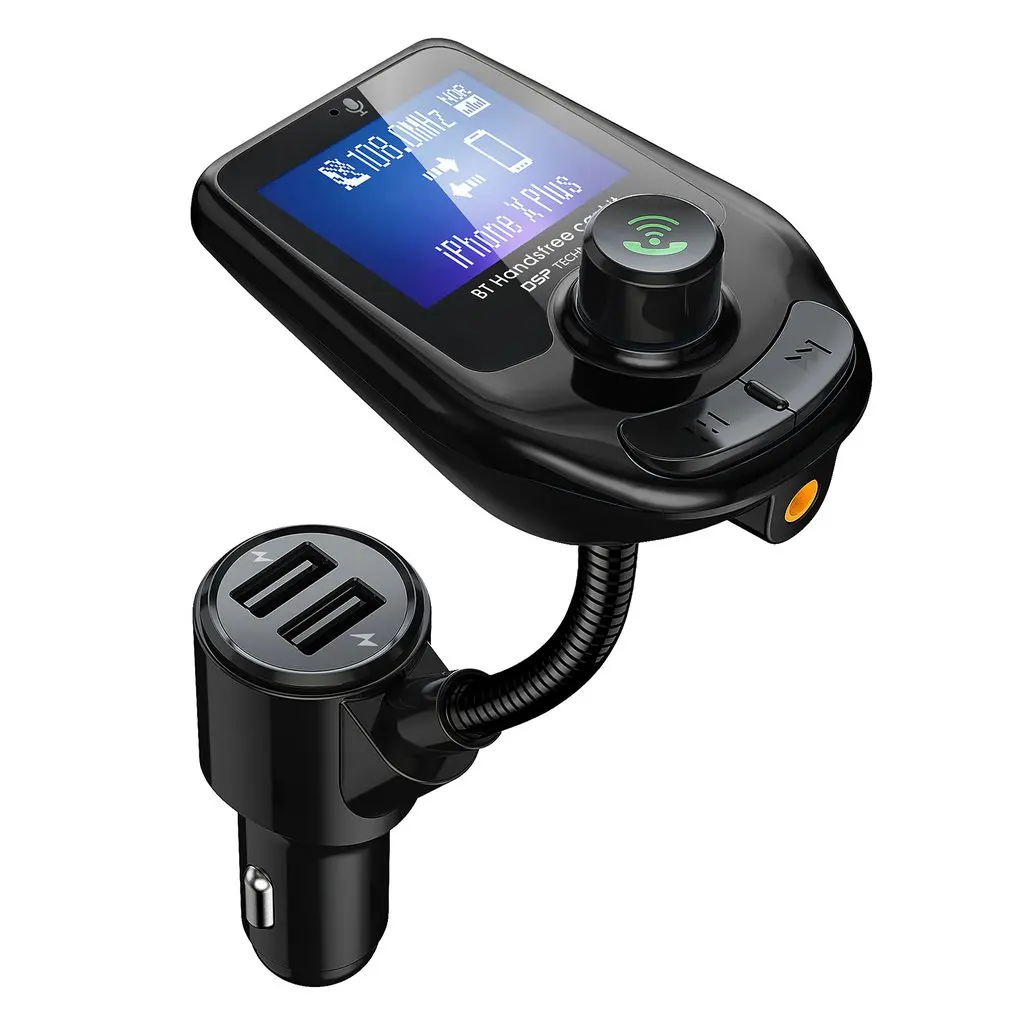 

Автомобильный беспроводной FM-трансмиттер 5,0 дюйма, беспроводной аудио-приемник, Автомобильный MP3-плеер, быстрое зарядное устройство с двумя...