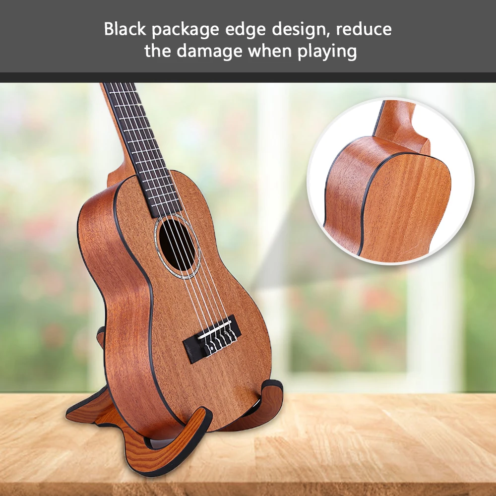 Акустическая гитара-укулеле ammoon гуталеле 28 дюймов из красного дерева с ремешком