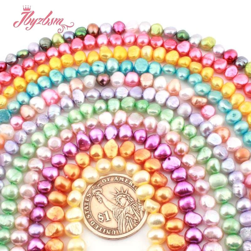 5 7 мм Freeform пресноводный жемчуг Натуральный камень Бусины для DIY Цепочки и