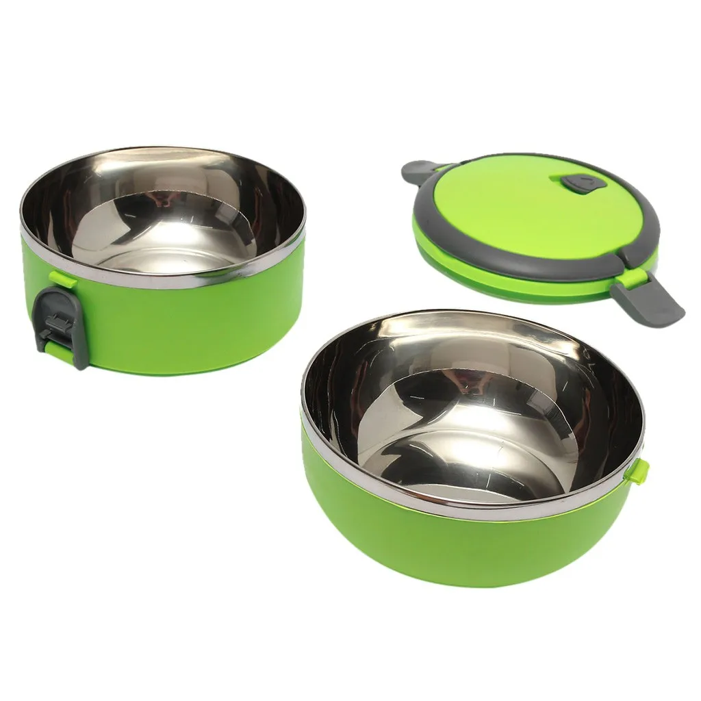 Двухслойный термоконтейнер для еды контейнер термос из нержавеющей стали