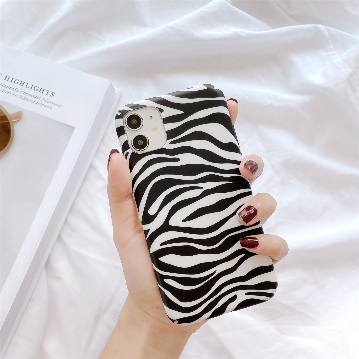 Жесткий пластиковый чехол для телефона Xiaomi Mi 6x8 Se 9 8lite K20 Pro Note3 Zebra Skin Pattern задняя