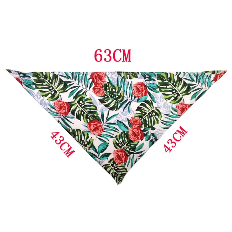 

Pet Dog Collar Bandanas Tropical Decorative Collar For Holiday Party Dog Scarf Neckerchief Washable Valentine Day Bibs Pet Gifts