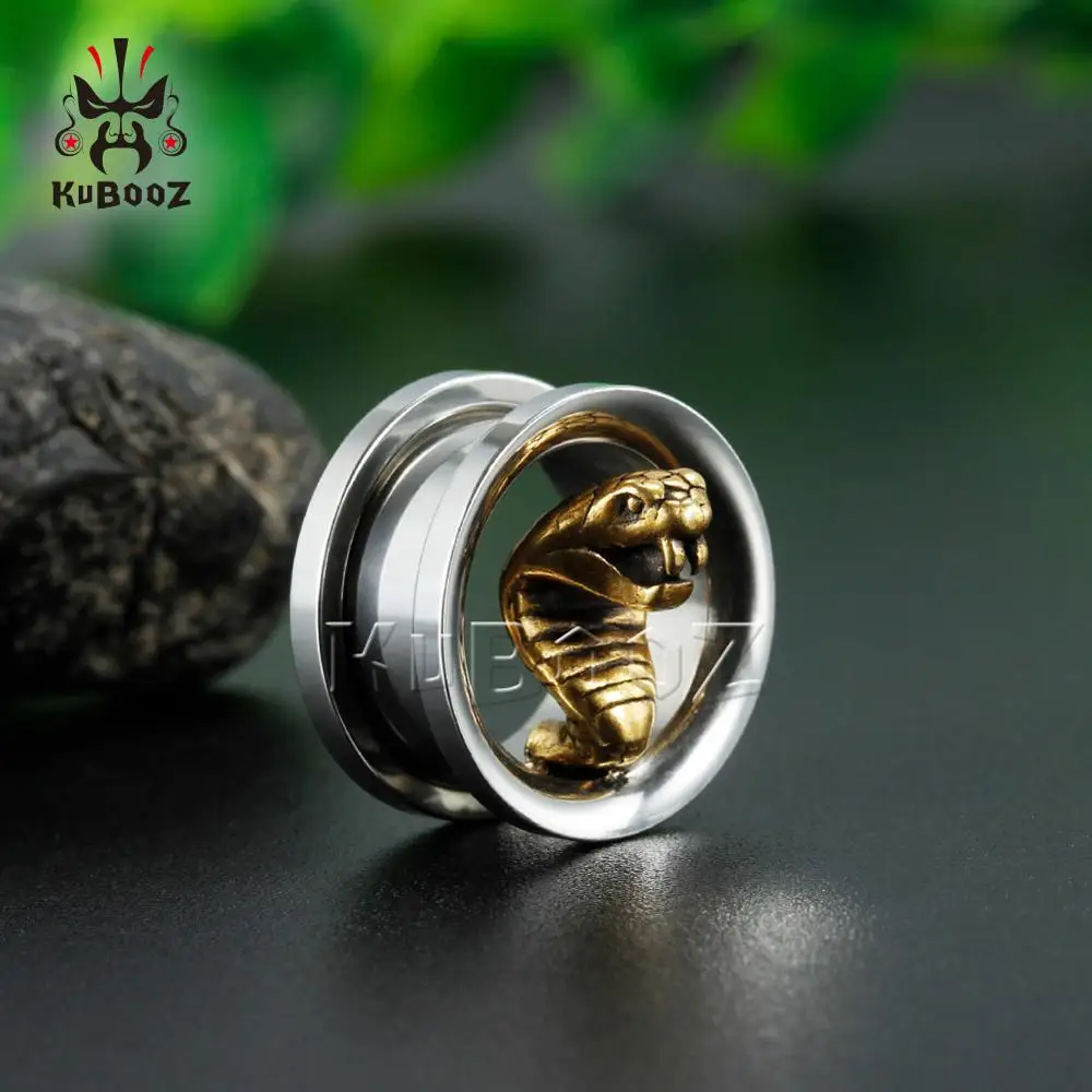 Серьги кобры KUBOOZ Из Нержавеющей Стали Для Пирсинга Ушей Новое поступление серьги