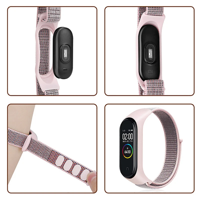 1 шт./2 шт./лот ремешки для Mi Band 5 4 3 нейлоновый Браслет Для Xiaomi Miband 3/4/5 дышащий