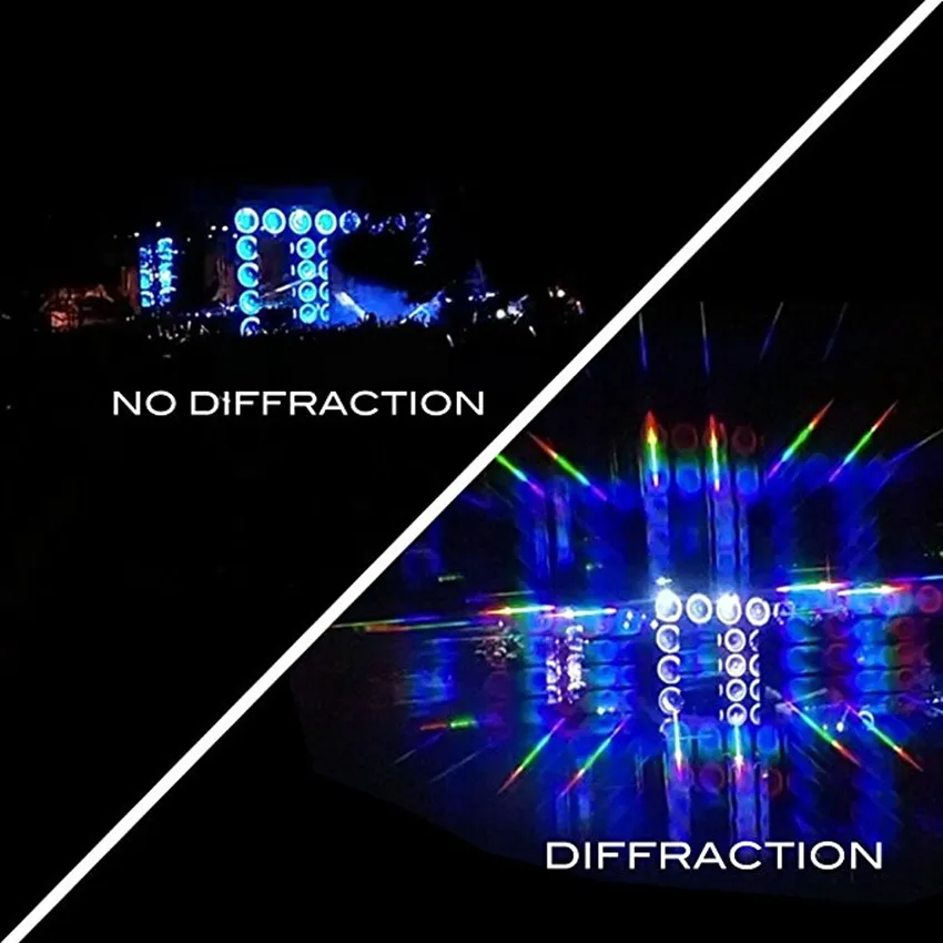 2 шт Новинка 3D рождественские и новогодние очки для фейерверков EDM лазер, Премиум Звездные дифракционные очки пластиковые для рейв
