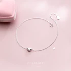 Colusiwei простой дизайн 925 стерлингового серебра милое сердце лодыжки для женщин ребенок девочка модная звено нога цепочка Изящные ювелирные изделия подарок