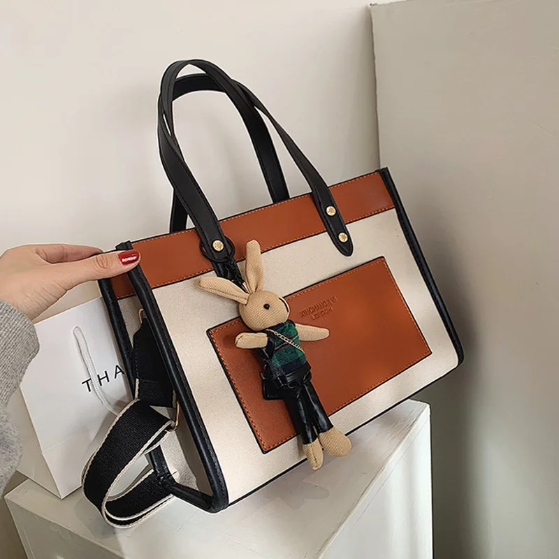 

High-Quality Leather Large Tote Bag Fashion Broadband Shoulder Bag Luxury Brand Designer Handbag Fashion Retro Messenger Bag