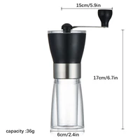 manual coffee grinder coffee grinding machine adjustable bean grinding miller with stainless steel handle