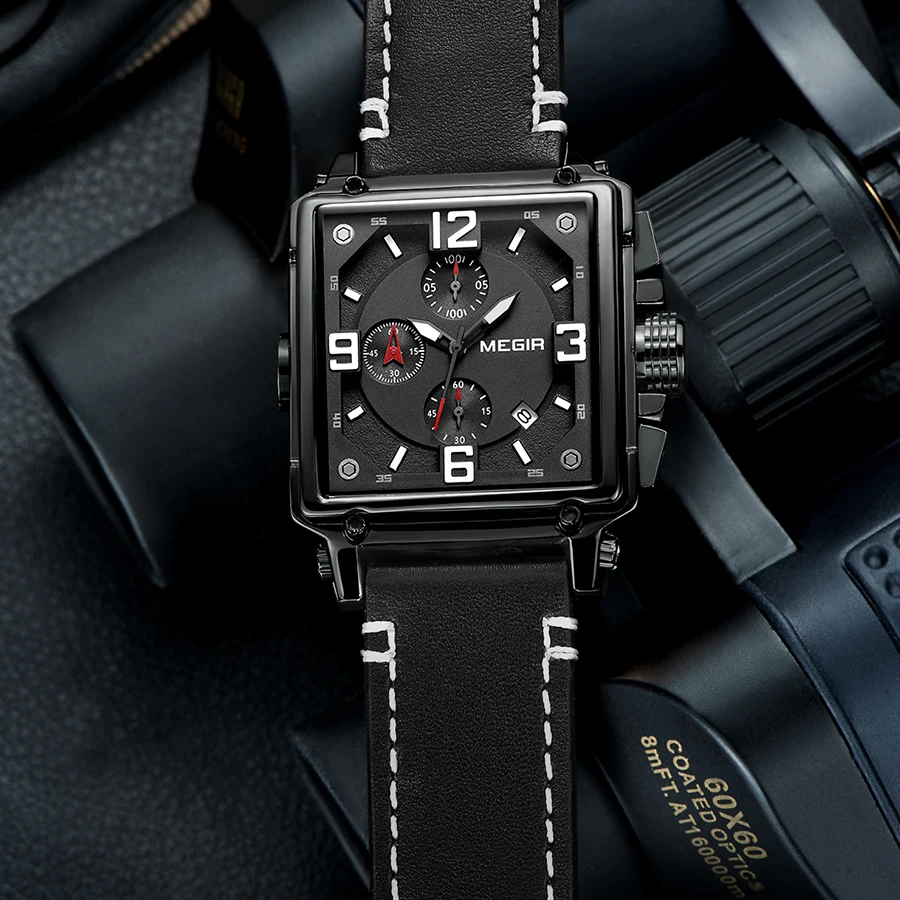 Часы наручные MEGIR Мужские кварцевые модные роскошные деловые