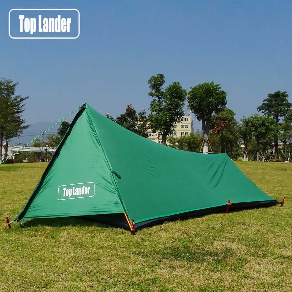 

A Tower Ultralight Tent 1 Person Waterproof Camping Tent Hiking Mountain Backpacking Single Bivvy Tent 20D Silicone One Man Tent