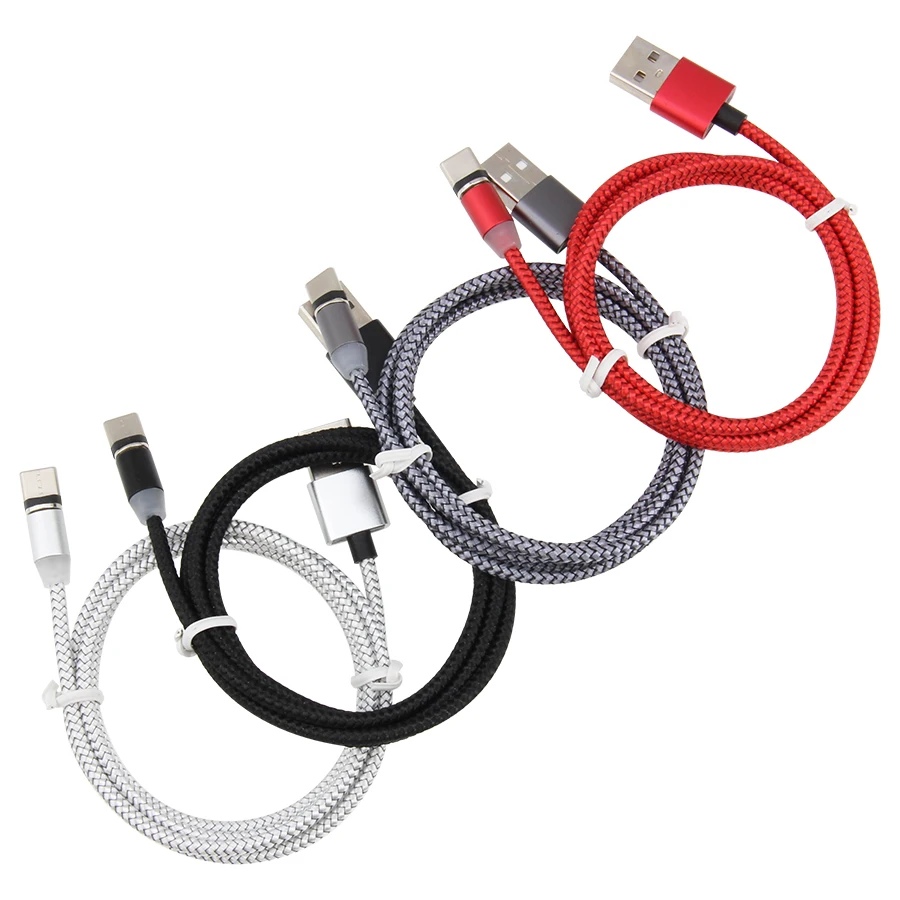 

300 шт 1м 2м Магнитный зарядный мобильный телефон кабель с разъемом USB Type-C, адаптер, синхронизация микроданных, провод шнур для IPhone Huawei Samsung Usb к...