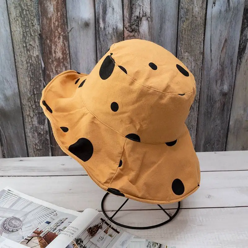 

Bucket Hat 2in1 Reversible Summer Sun Ladies UPF 50+Protection Cap Spot Print