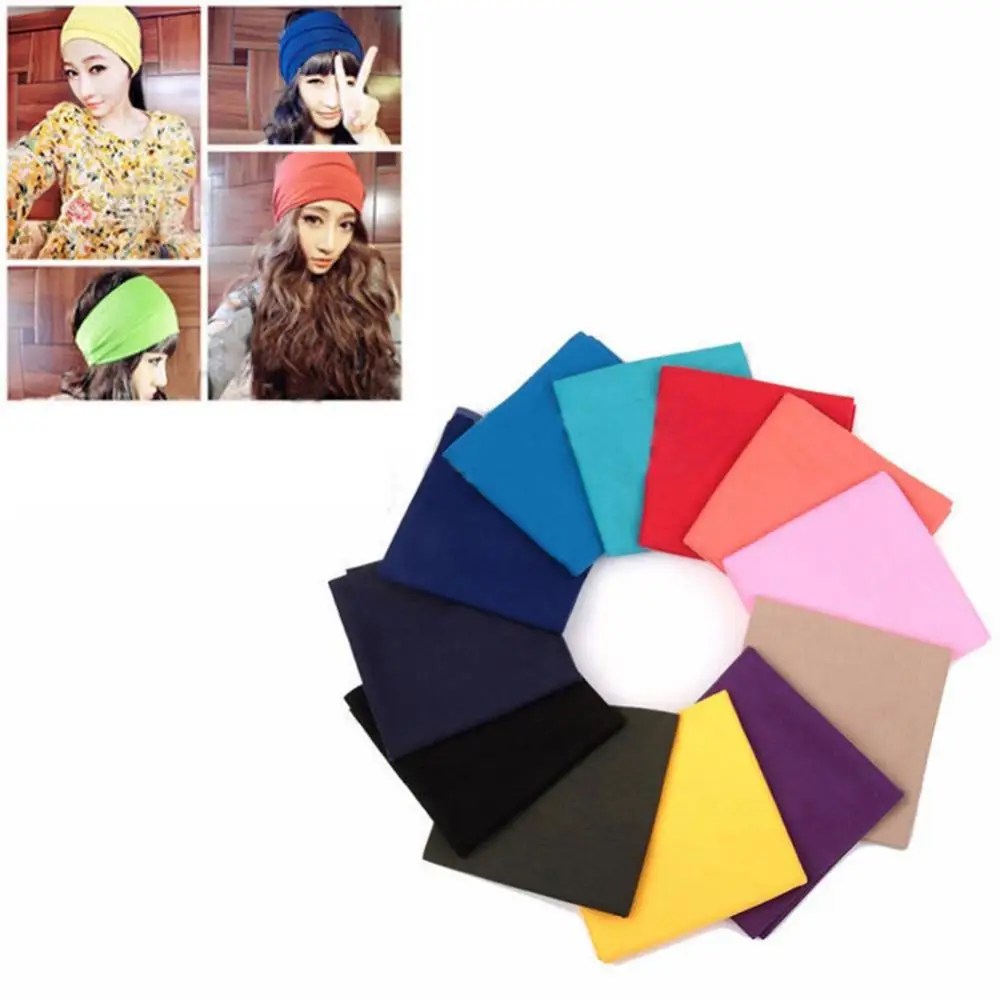 

Fashion Headscarf Windproof Women Pure Color Cycling Head Wrap Bandana Scarf Headwear Warm Easy to wear for Cycling lovers