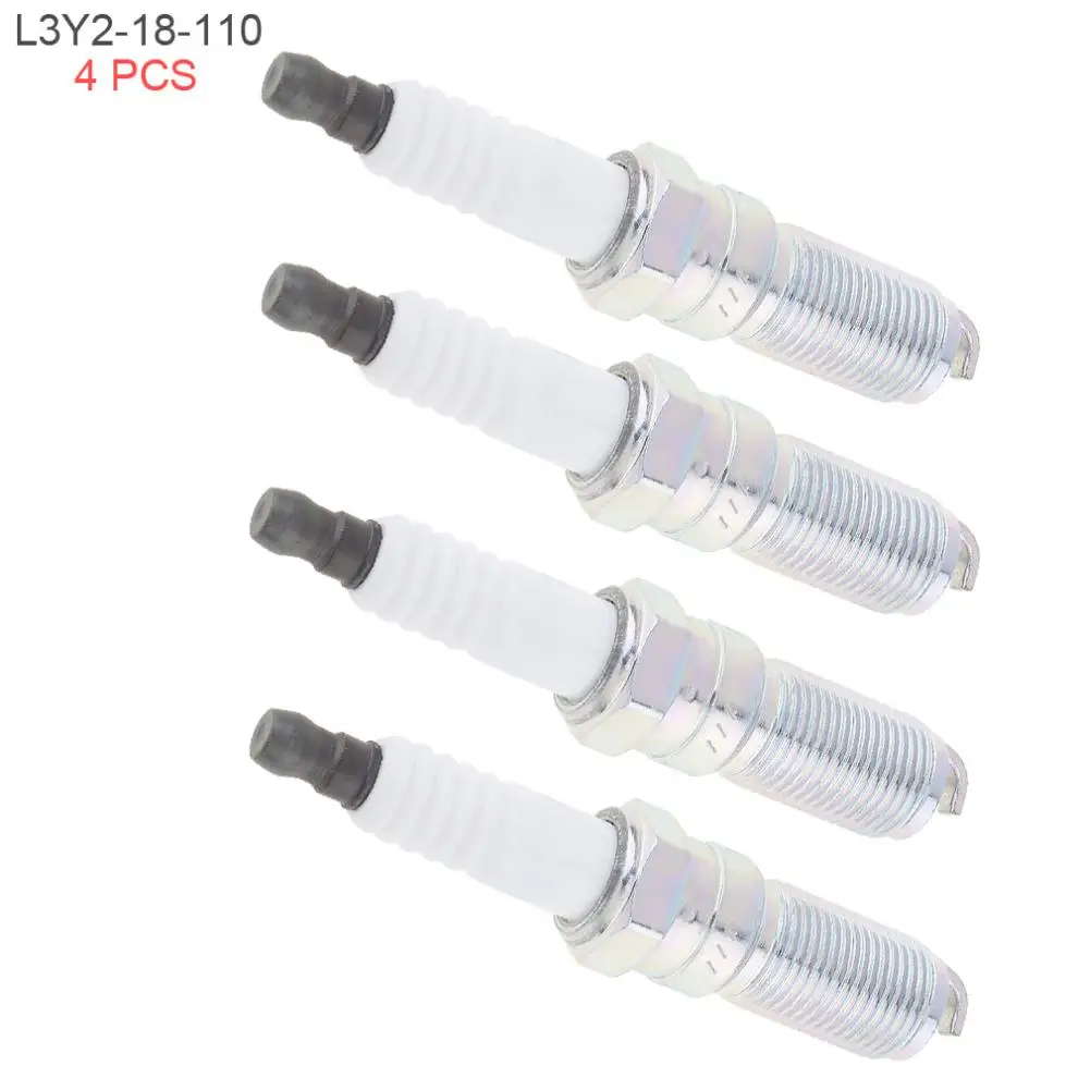 4 шт./компл. автомобильные вилки зажигания Иридиевые свечи насадки L3Y2-18-110
