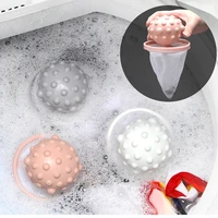 1set reusable washing machine cleaning ball hair lint catcher removal net bag float filter collector washing laundry tool