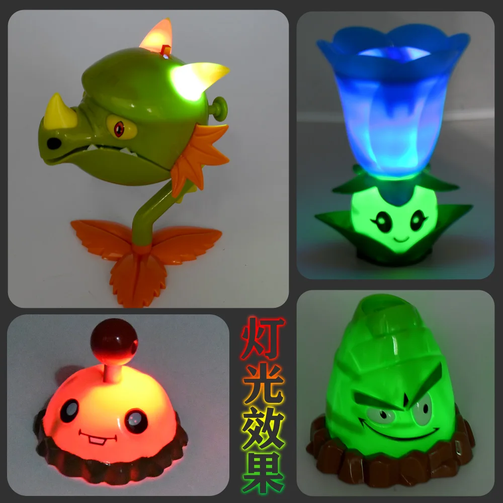 1 шт. Вишневое растение щит зомби экшн фигурка светильник звуковая модель снежный