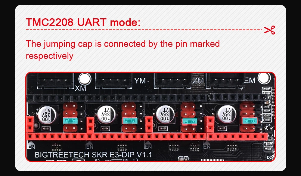 BIQU BIGTREETECH SKR E3 DIP V1.1 32 бит плата управления с TMC2208 UART TMC2130 SPI драйвер для Ender 3/5 Pro части 3d принтера