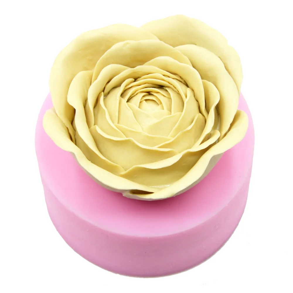Новая 3D форма для цветов и мыла силиконовая большого размера мастики торта