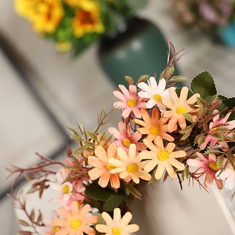 Весенняя Маргаритка гирлянда имитация цветов украшение подвеска Хризантема