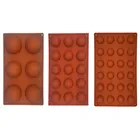 Форма силиконовая для выпечки в виде полушария на 61524 шт.