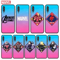 avengers superhero for samsung galaxy a90 a80 a70s a60 a50s a40s a30s a20e a10s a2 core 5g black soft phone case
