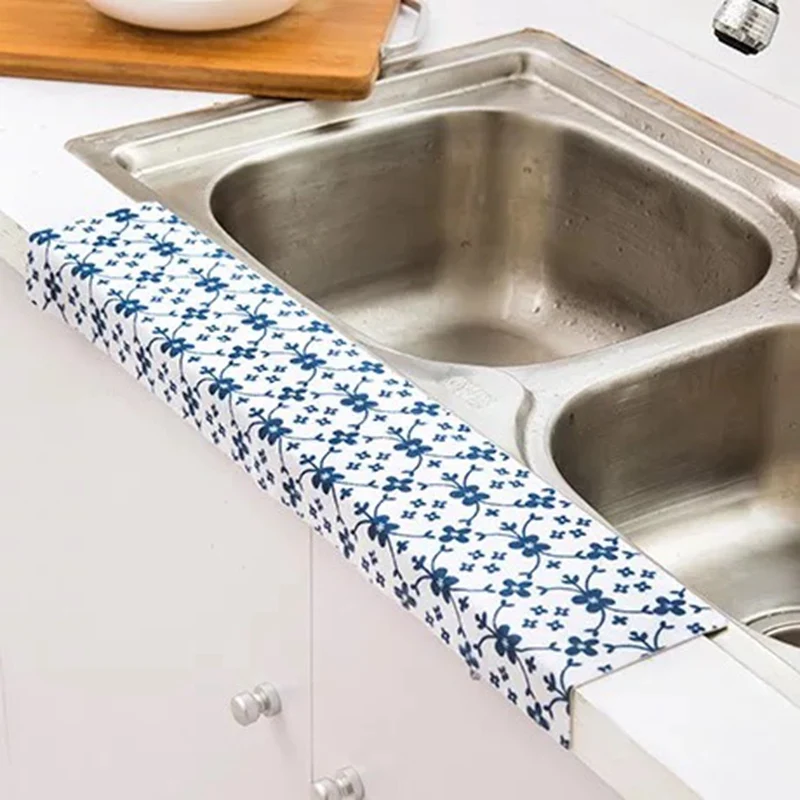 

Kitchen Oil-Proof Sticker Sink Toilet Self-Adhesive Waterproof Oil Proof Storage Cabinet Wall Sticker Bathroom Kitchen Supplies