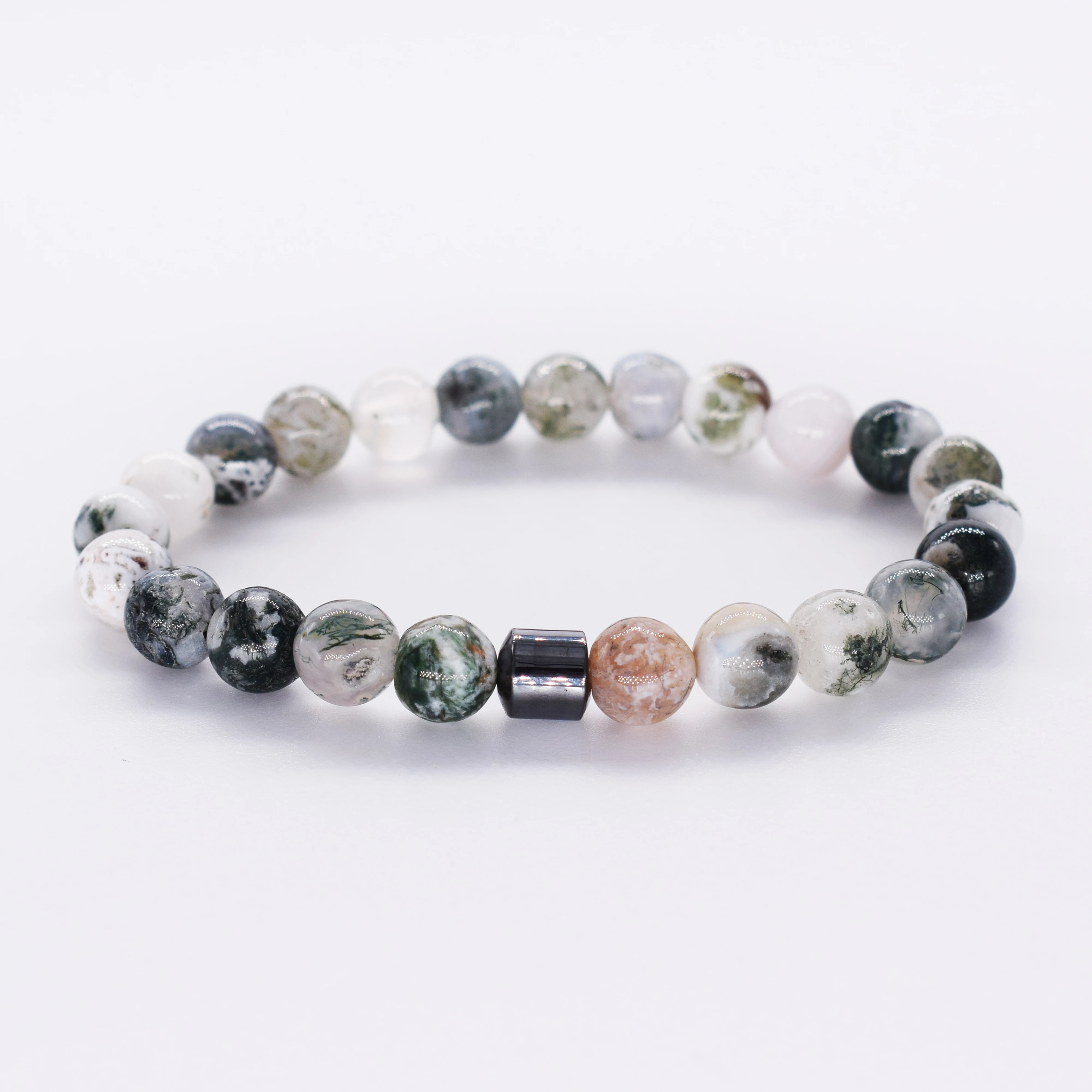 2019 мужские браслеты цилиндрические гематитовые для мужчин Классические