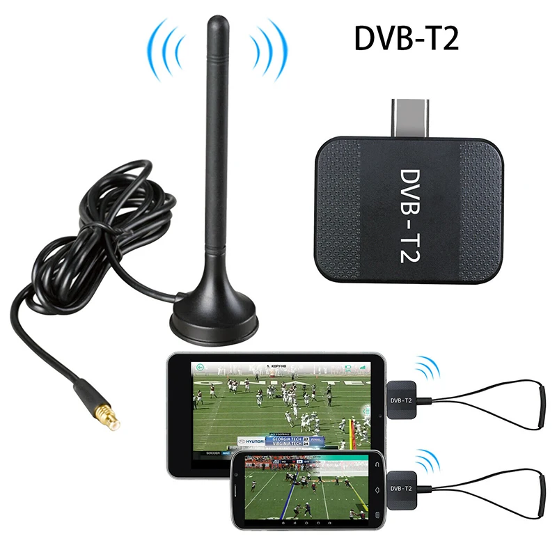 USB DVB-T/T2 цифровой для Android телефона/плоский ТВ приемник требует интерфейса для поддержки OTG телевизионная антенна тюнера