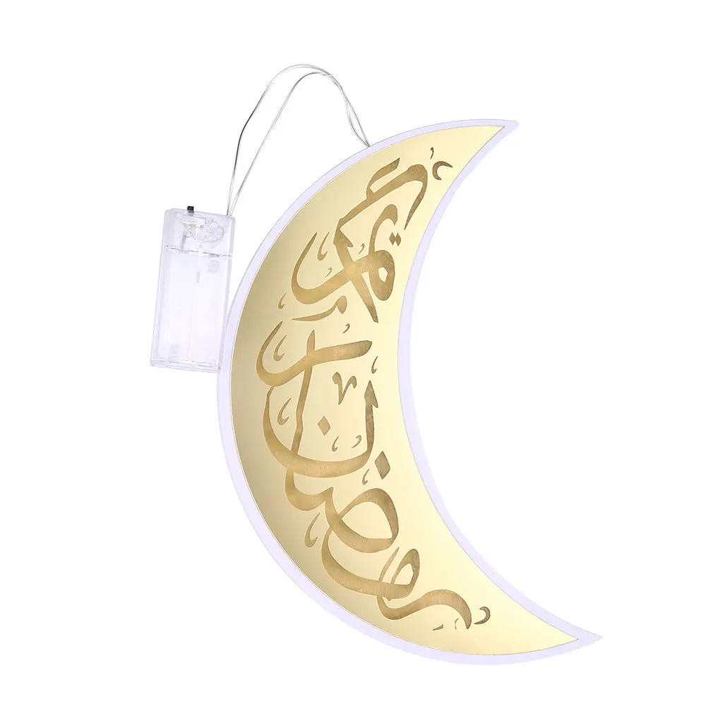 

Arabian night light new Ramadan festival Muslim Islam moon shape decoration pendant gift home decoration ornament wholesale