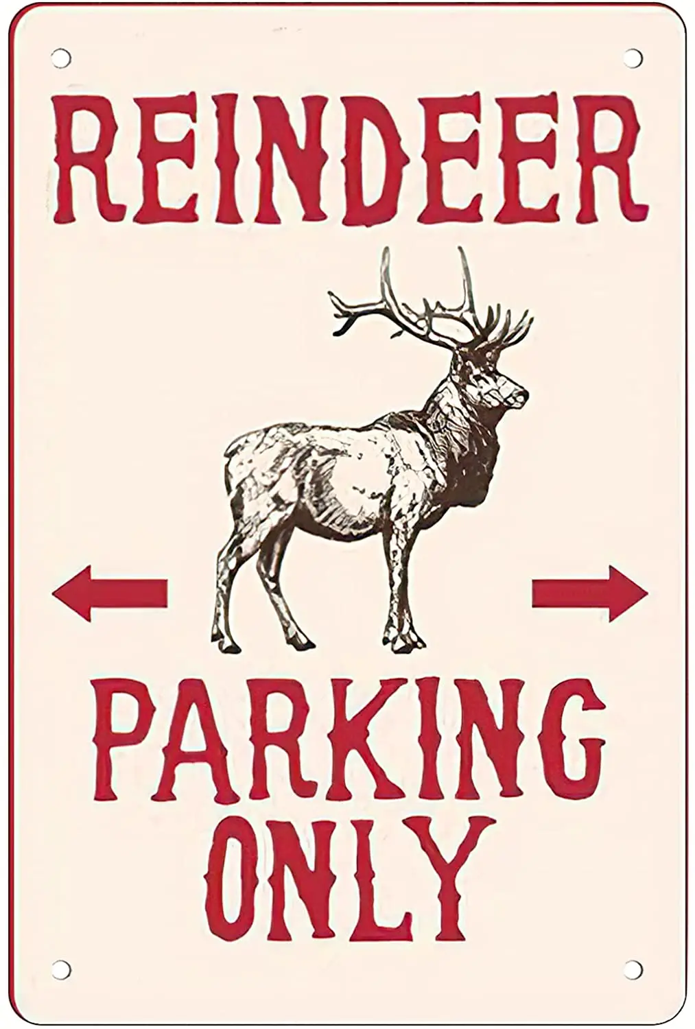 

Парковочные Ретро забавные металлические листовые знаки Rosefinch с каменным оленем, Украшение стен, размер: 8x12
