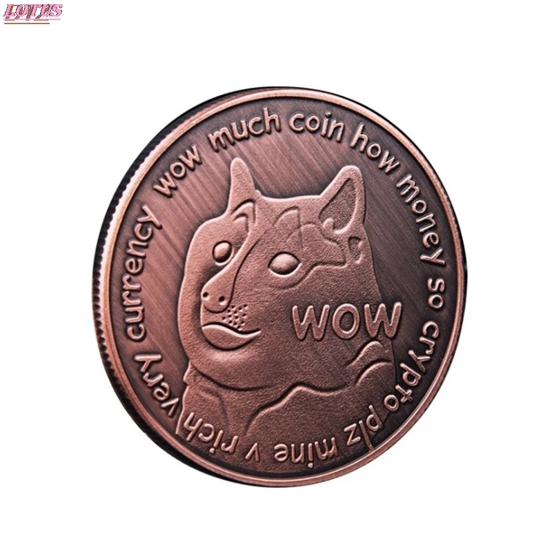 Памятная монета двух цветов с изображением милой собаки коллекция украшений для