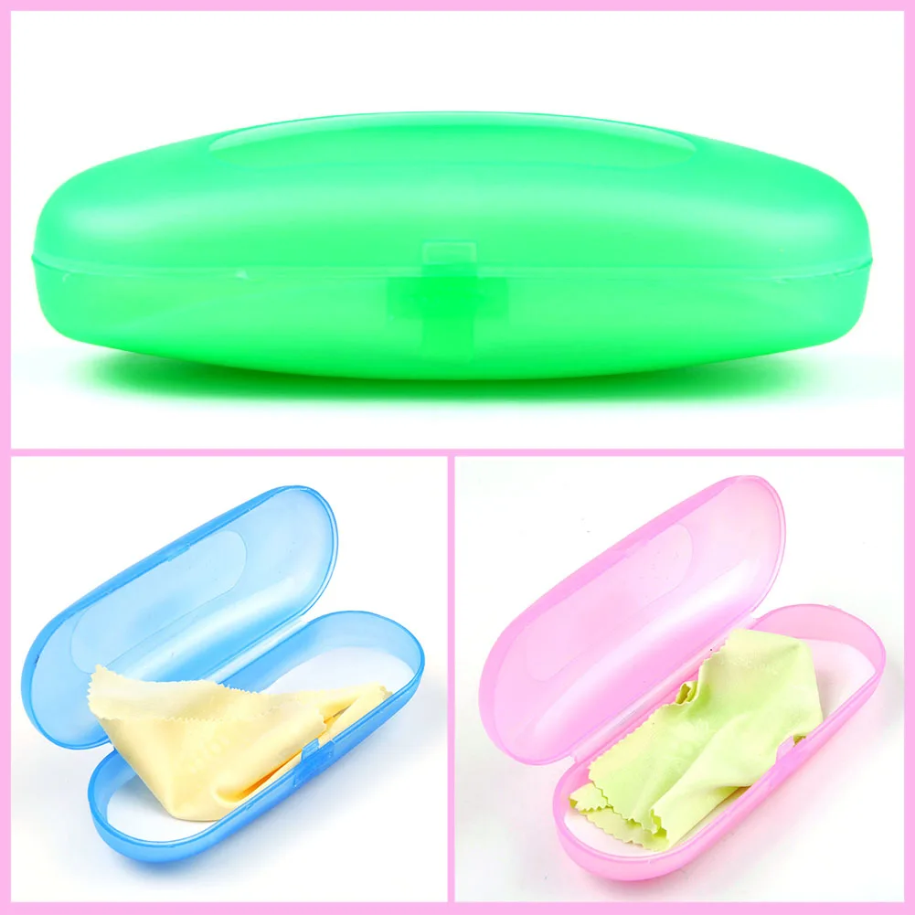 Новый стиль чистый цвет детские очки чехол и линзы ткань оправа для очков коробка